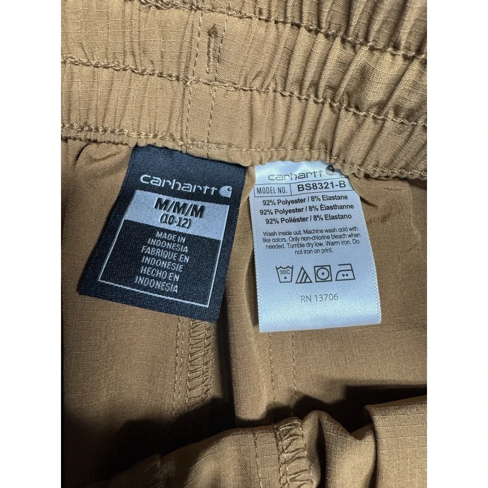 CARHARTT BOYS M RUGGED‎ FLEX RIPSTOP WORK SHORTS Carhartt Brown